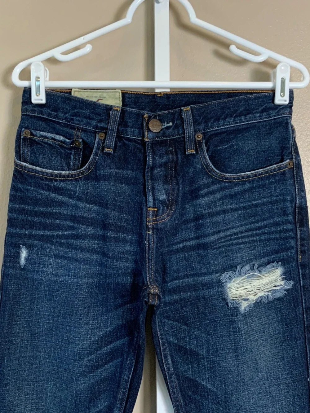 Hollister Distressed Denim Blue Jeans